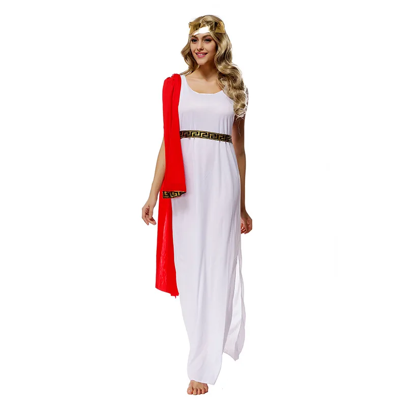 GIRLS ROMAN GODDESS GREEK TOGA FANCY DRESS COSTUME