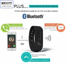 I5 плюс Смарт Браслет Bluetooth 4.0 Водонепроницаемый Сенсорный экран фитнес-трекер здоровья Браслет сна монитор Спорт ТПУ Материал