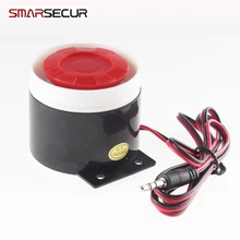 Проводной звуковой сигнал сирены для беспроводной система охранной сигнализации для дома 120 дБ громкая сирена
