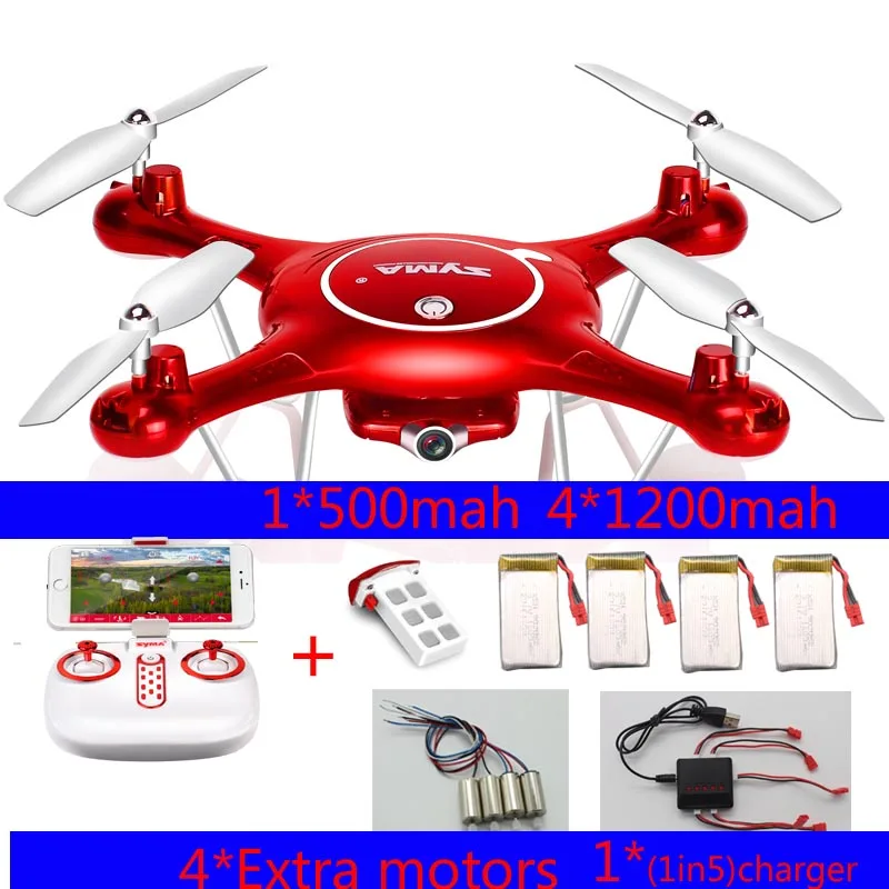 Syma X5UW Wifi FPV 720P HD Camera Quadcopter Drone with Flight Plan