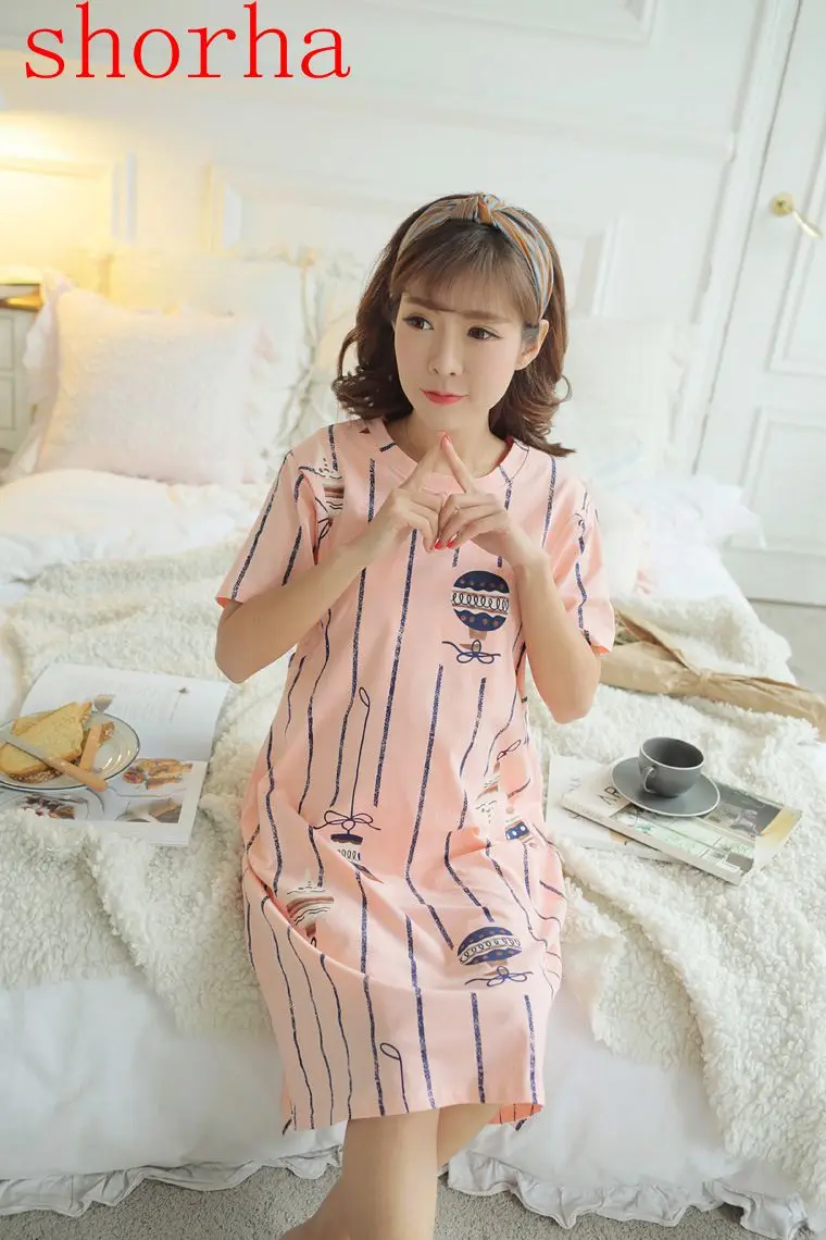 

Maternity Sleepwear 100% cotton Big Size For Pregnant Women Pajamas Nursing Breast Feeding Nightgown Dress Clothes Nightgown