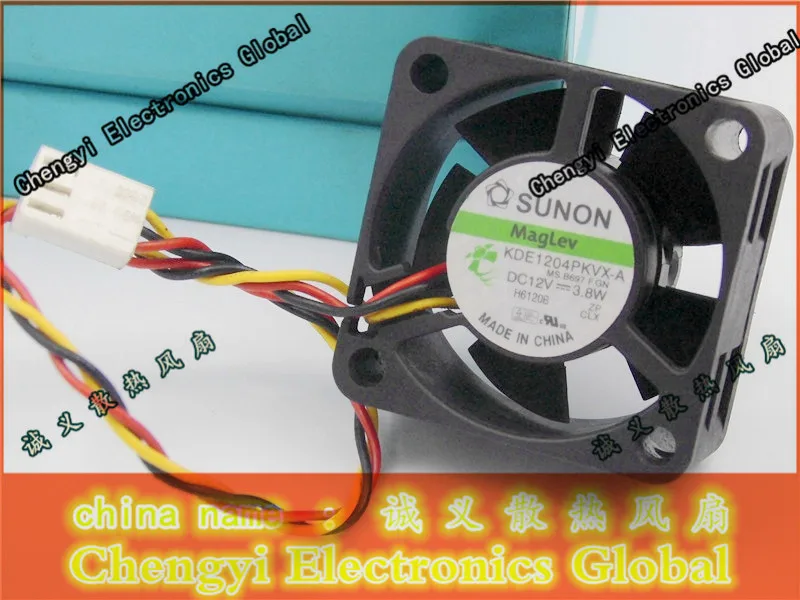 

SUNON 4020 KDE1204PKVX-A MS.B697.F.GN Maglev Cooling Fan with 12V 3.8w 3 wires For CISCO2811 router