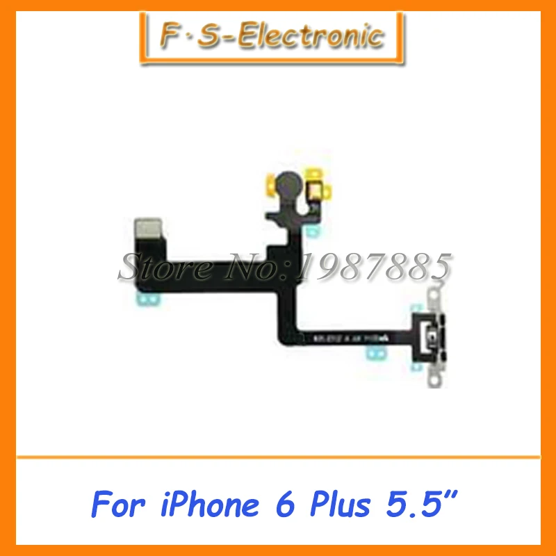 imágenes para 10 unids/lote nuevo interruptor de control on off botón de encendido sensor flex cable para el iphone 6 6g plus 5.5 "piezas de recambio envío gratis imágenes para 10 unids/lote nuevo interruptor de control on off botón de encendido sensor flex cable para el iphone 6 6g plus 5.5 "piezas de recambio envío gratis