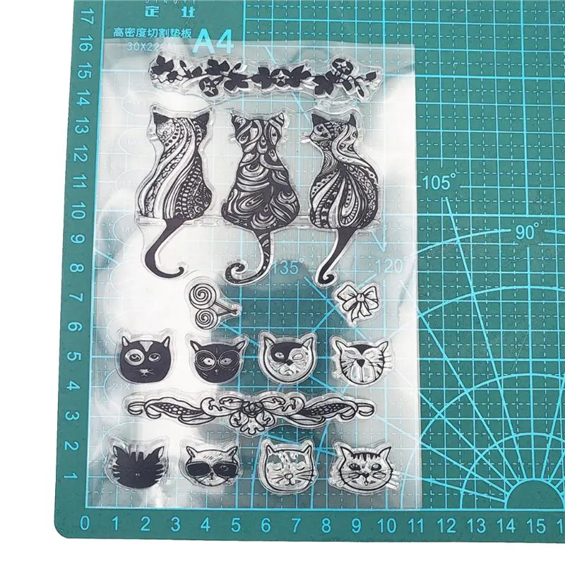 

Cat Silicone Clear Seal Stamp DIY Scrapbooking Embossing Photo Album Decorative Paper Card Craft Art Handmade Gift