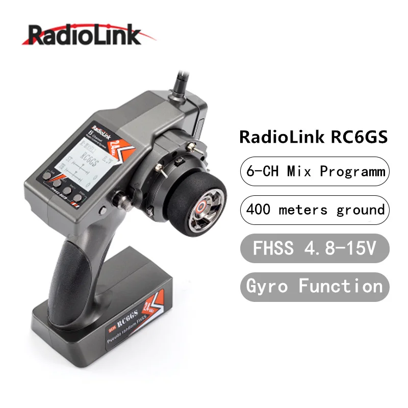 Радиоуправляемый пульт дистанционного управления RadioLink RC6GS 2 4G 6CH передатчик FHSS Gyro