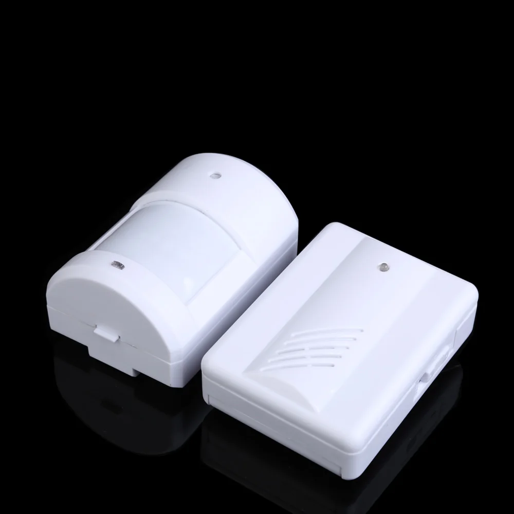 Waterproof White Wireless DoorBell Kits Infrared Monitor Sensor Detector Outdoor Transmitter Home Door Bell Waterproof White Wireless DoorBell Kits Infrared Monitor Sensor Detector Outdoor Transmitter Home Door Bell