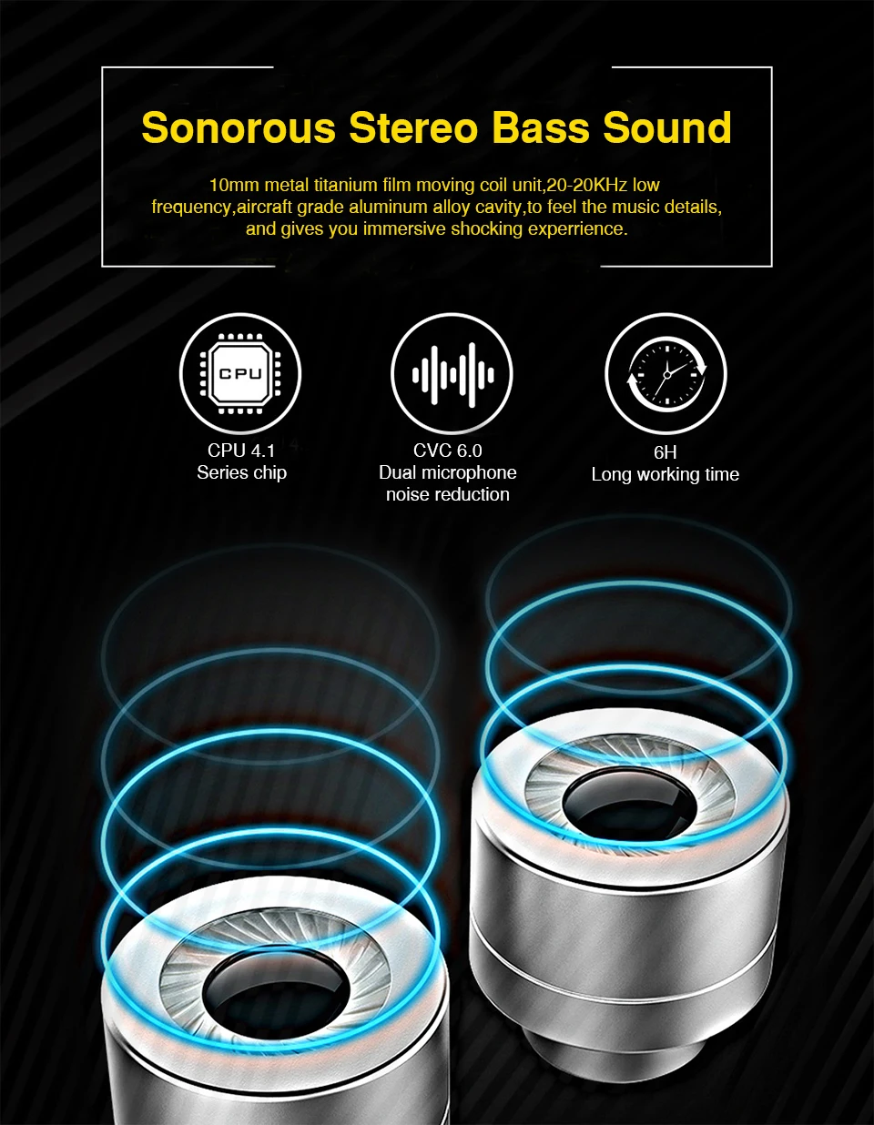 Magnetic switch sports headphones wireless Bluetooth earphones sweatproof running headset gamer earbuds with MIC for iphone 7 (5)