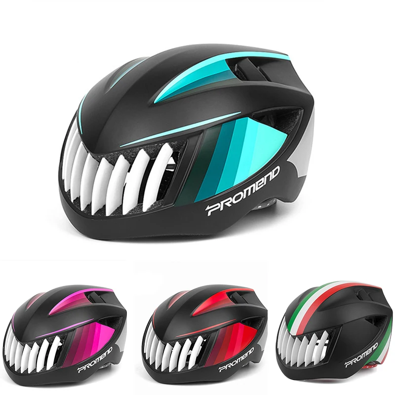 

Bicycle Helmets Shark Shape Integrally-molded MTB Road Bike Helmet Ultralight Safe Cap EPS+PC Cycling Helmets casco ciclismo