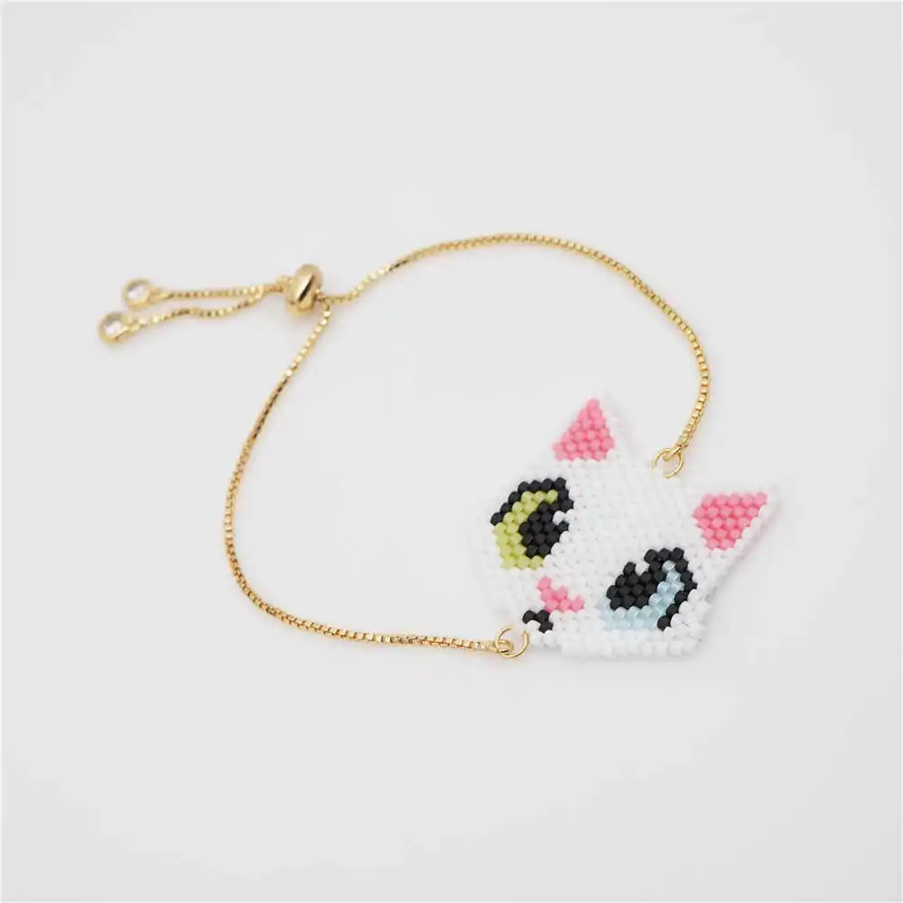 

Go2boho Fox Bracelet Perles MIYUKI Bracelet Lovely Pulseiras Mujer 2019 Handmade Child Jewelry Gift Pink Women Fashion Handmade