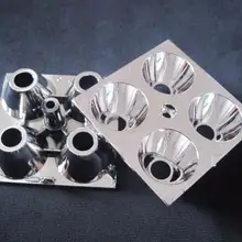 QTDI-51 Высококачественная светодиодная отражательная чашка, отражающая чашка для фар, размер: 51X51X14,1 мм, поверхность: покрытие, материалы из поликарбоната