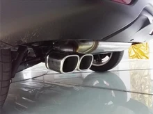 Auto Copertura Del Silenziatore Esterno Estremità del Tubo Dedicare In Acciaio Inox di Scarico Punta Della Coda Presa di Misura Per Nissan Qashqai J11 2014 2015 -2019