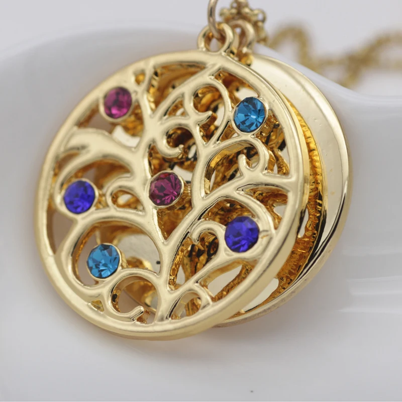 

Personality Family Tree Pendant Necklace with Birthstones 2018 New Arrival Long Birthstone Necklaces Custom Made Any Name YP2547