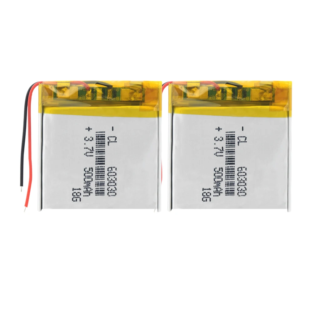 

500mAh 3.7V rechargeable battery 603030 li polymer lithium battery li-on for MP3 MP4 GPS DVD recorder Smart Watch Power Bank