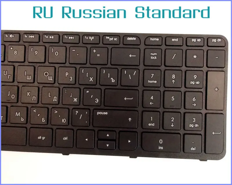 Русская версия клавиатуры для ноутбука hp Pavilion 17-e112nr 17-e113nr 17-e114nr 17-e115nr с рамкой