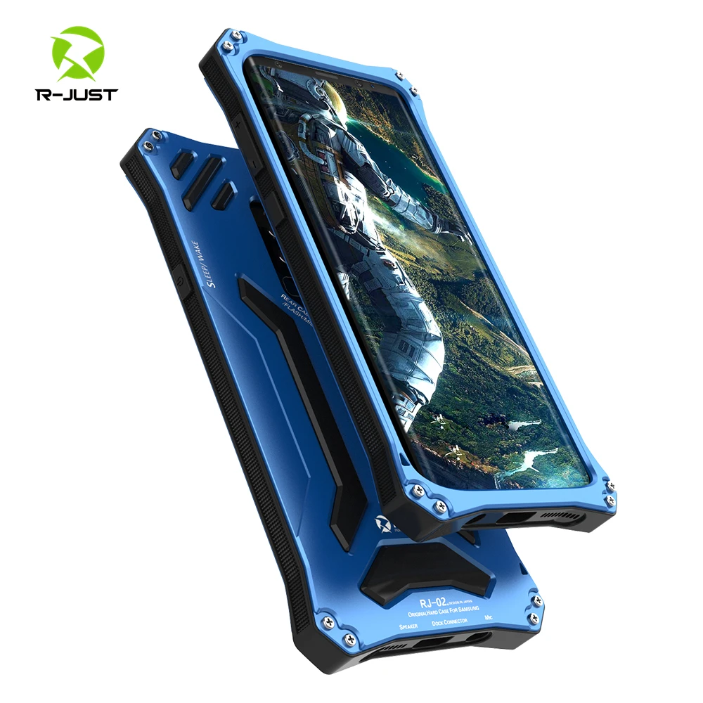 

Shockproof waterproof Rugged Military Aluminum Bumper Frame for Samsung Galaxy Note 8 S8 S9 Plus Armor Sealed Protective Cover