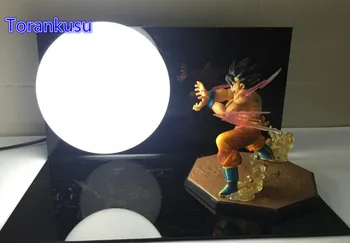 

Dragon Ball Z Toys Son Goku Anime Figures Triple Kaiouken Kamehameha Display Light DIY Gokou DBZ With Base Bulb Action Figures