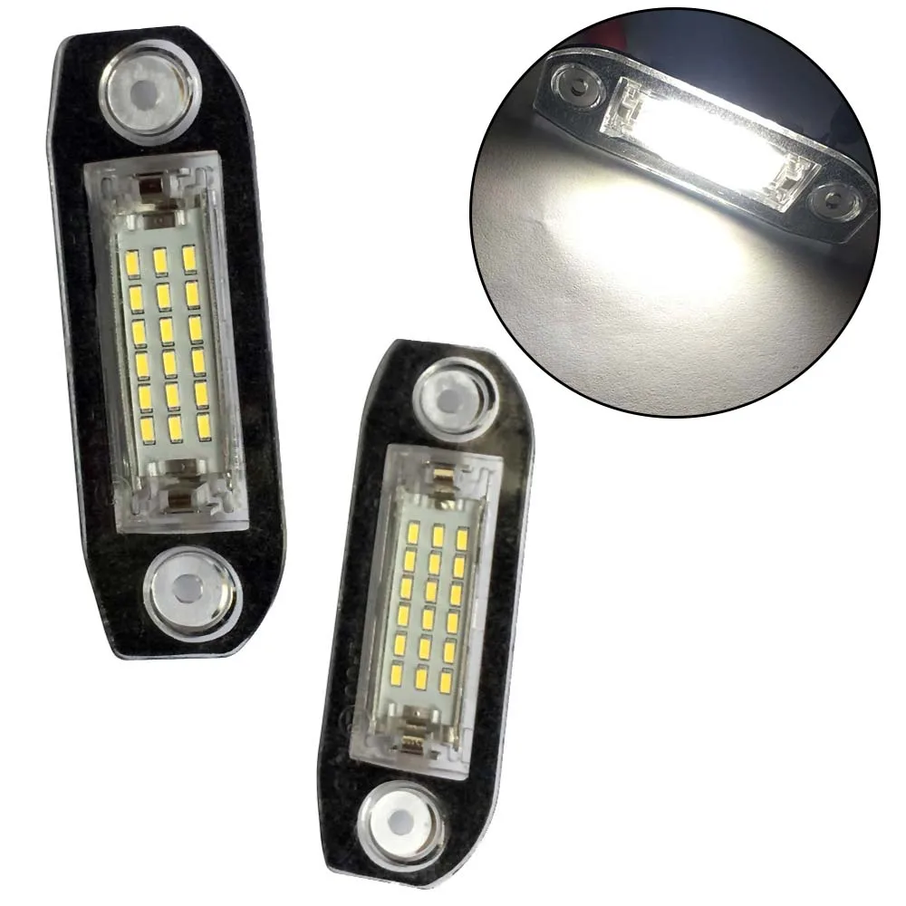 1 пара Автомобильный светодиодный номерной знак светильник, для сборки, запасные части для грузовиков VOLVO S80 XC90 S40 V60 XC60 S60 C70 V50 XC70 V70