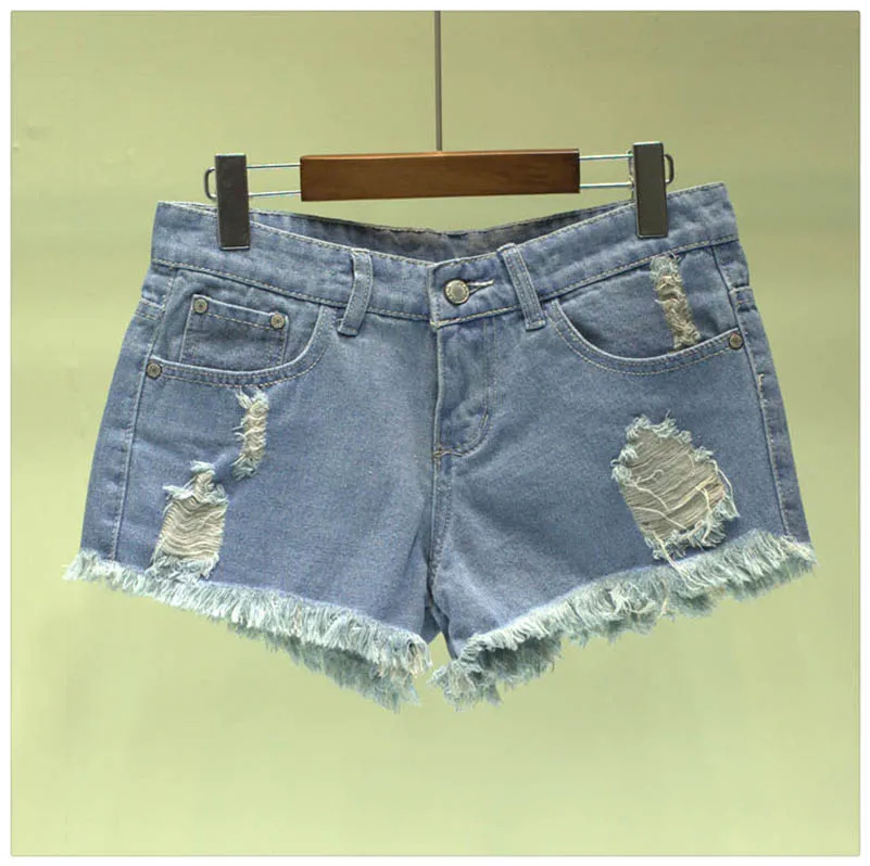 NiceMix джинсовые шорты женские 2019 Летние повседневные вареные белые дырки hotpants flash джинсовые короткие шорты женские студенческие шорты