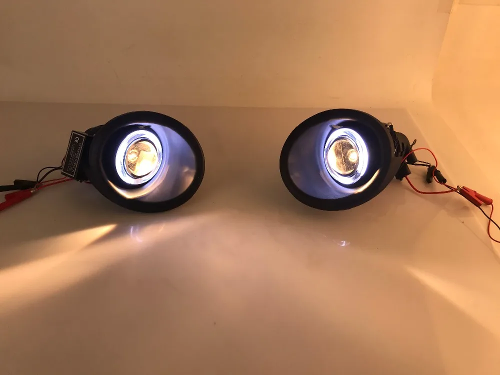 EOsuns CCFL Ангел глаз светодиодные противотуманные фары светильник led DRL + туман