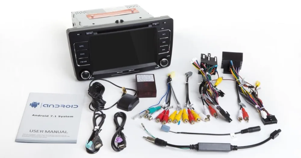 Top IPS screen Android 8.1 Car DVD Multimedia Player for SKODA Octavia 2009-2013 with WiFi BT Stereo GP 4