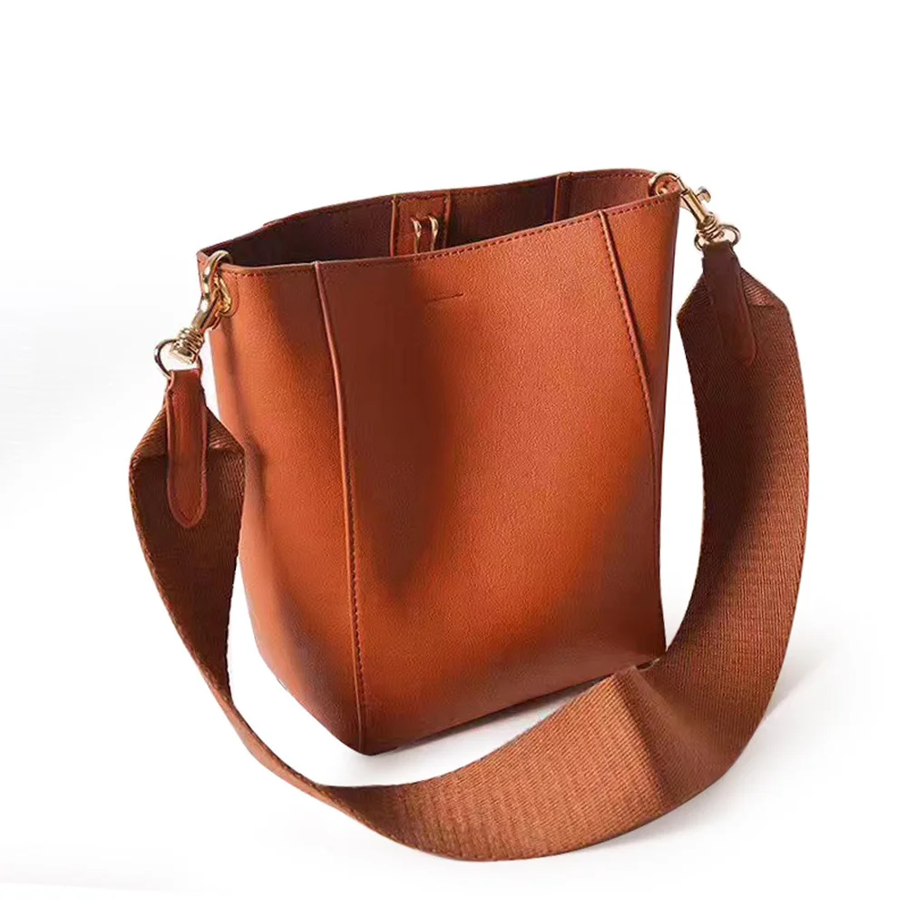 Осень/зима новая женская сумка-мешок простая сумка на плечо с широким ремешком с рисунком личи классическая элегантная сумка-мессенджер для отдыха