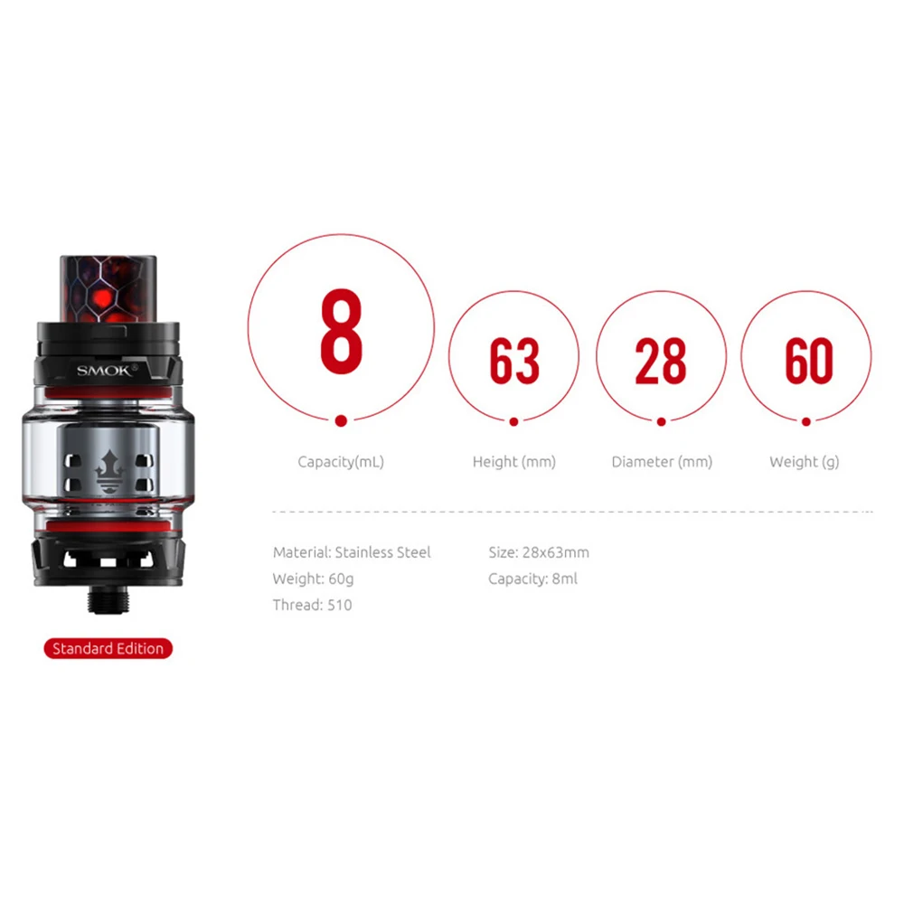 Электронная сигарета SMOK TFV12 Prince Tank вейп бокс испаритель электронная атомайзер VS
