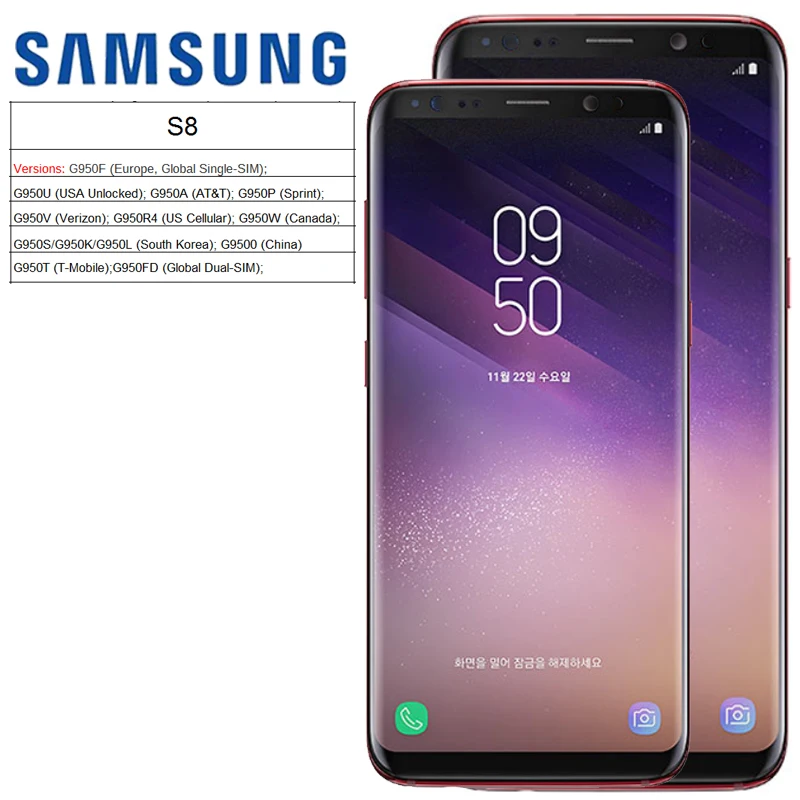 Супер AMOLED S8 ЖК-дисплей с рамкой для SAMSUNG Galaxy S8 G950 G950F дисплей S8 Plus G955 G955F сенсорный экран дигитайзер