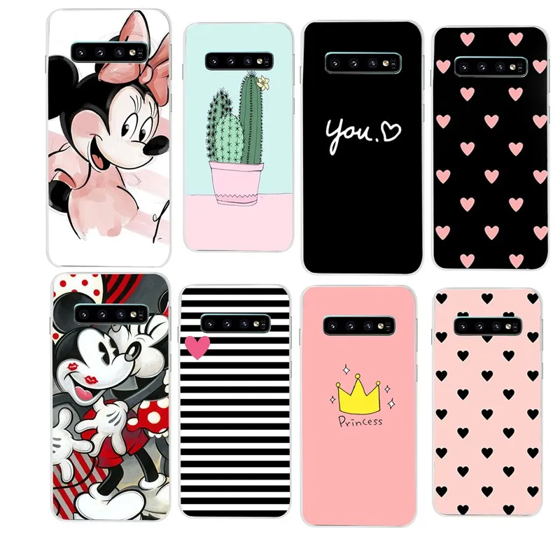 

Phone Case For Samsung Galaxy S10 S9 S8 Plus Note 9 S7 Cover Shell For Samsung S10 Lite S7 Edge A7 J8 2018 Cartoon Lover Cases