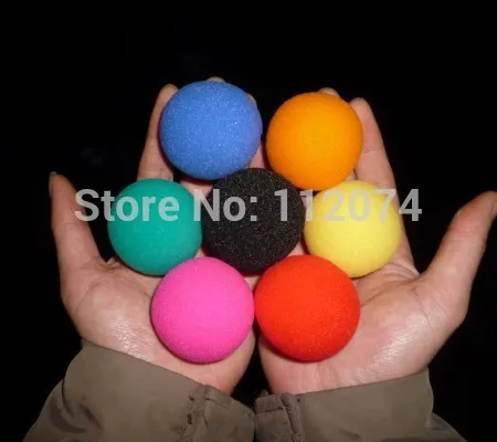 50 шт. 3,5 см супер мягкий желтый губчатый шар волшебные трюки/Исчезающие шарики магические сцены уличные иллюзии Классические игрушки