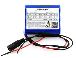 Liitokala 12 В 2600 мАч литий-ионный аккумулятор 12.6 В 2.6a до 11.1 В CCTV Камера Батареи Батарея Зарядные устройства Батарея зарядные устройства тесто