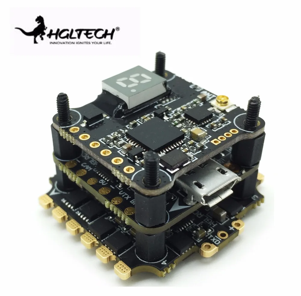 HGLRC XJB F440 Omnibus STM32 F4 Контроллер полета OSD BEC и 40A blheli _ 32 3-5S 4 в 1 ESC &amp TX20 V2 25/100/200/350 мВт