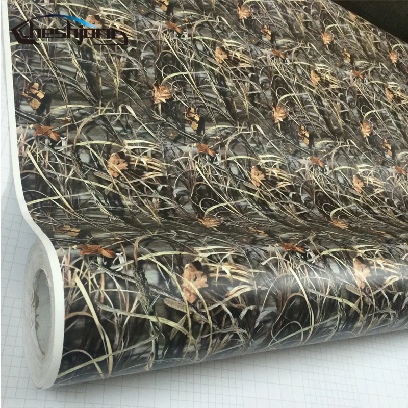  Shadow Grass Blades Camo Vinyl Car Wrap Duck Hunter Adhesive Pvc Camouflage Film For Truck Motocycl