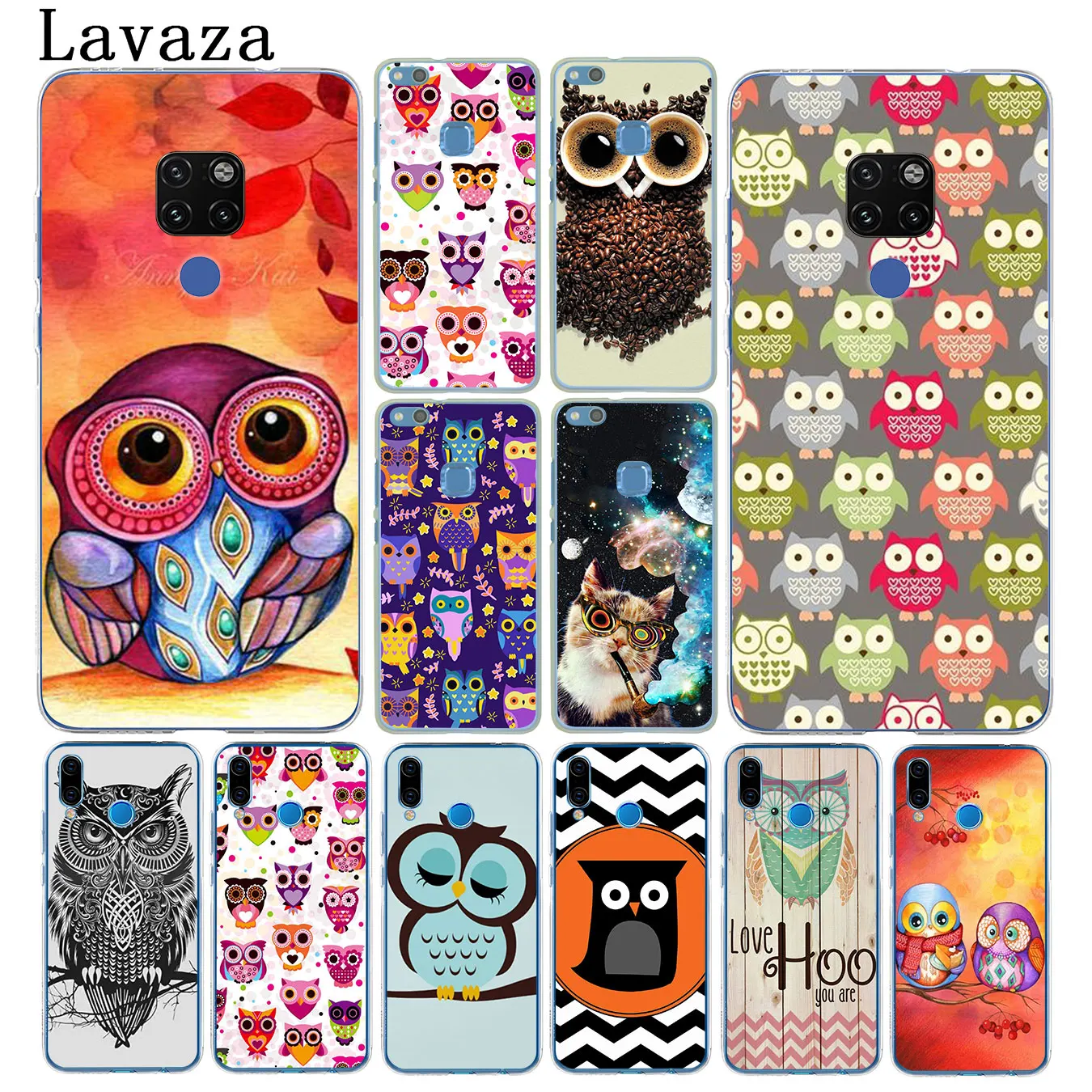 Lavaza цветной лучший чехол для телефона с совами Huawei Mate 30 10 20 Pro Lite Y6 Prime Nova 5I 4 3i 3 2i 2
