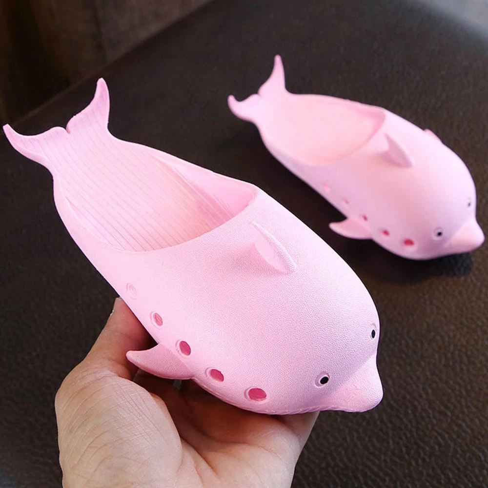 

Children Slippers cartoon beach Shoes young casual summer sandals dolphins Waterproof wear resistant, deodorant PVC non-slip