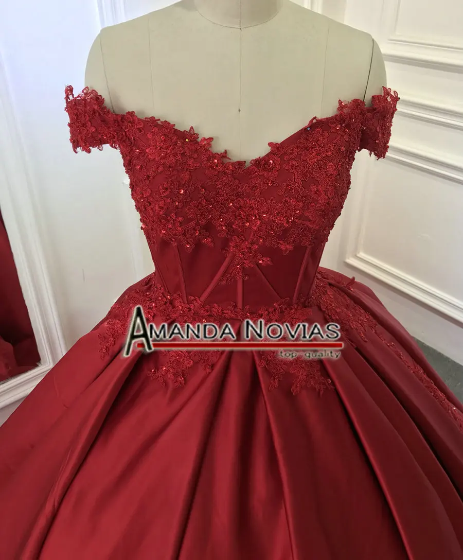 Свадебное кружевное Бальное Платье Amanda Novias новый дизайн реальные фотографии