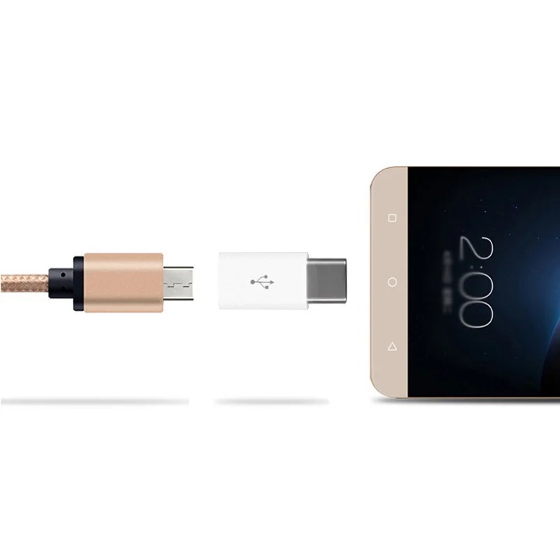 3 х usb type C мужской разъем для Micro USB Женский конвертер USB C адаптер Micro USB к type-C для samsung huawei Xiaomi lG
