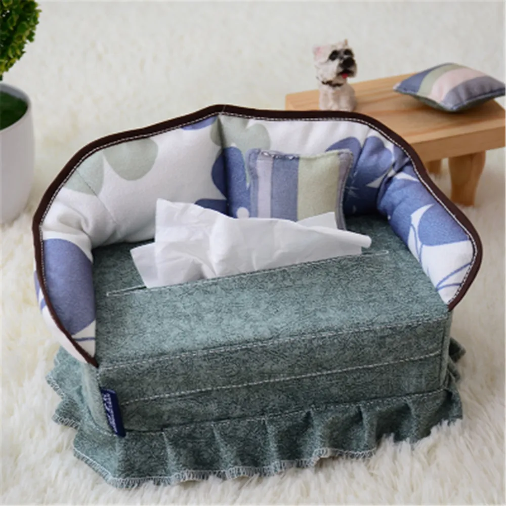 

Rural Creative Sofa Shaped Tissue Box Cloth Napkin Holder Box Cover Tissue Paper Dispenser Organizer Case For Home Car Hotel KTV