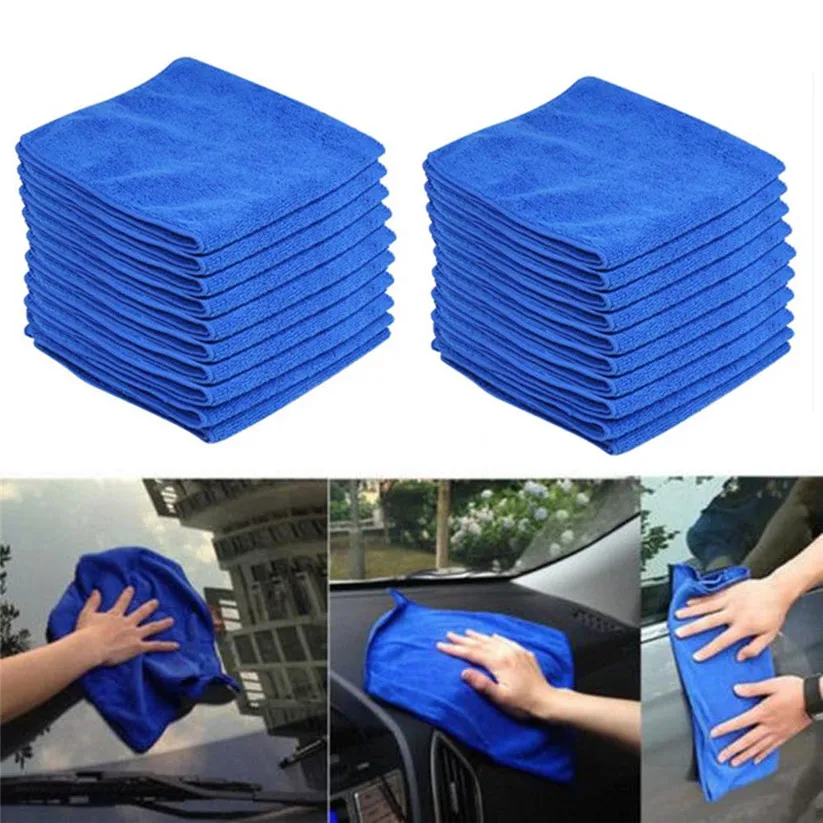 Car styling rundong Clothes 40PC Blue Car Cleaning Detailing Mirofiber