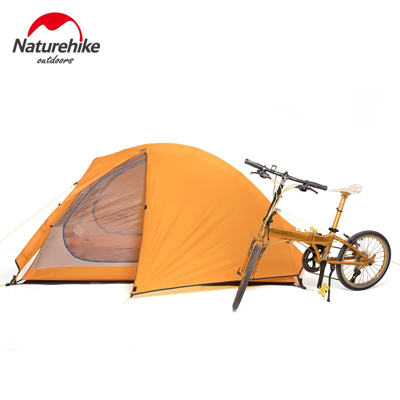 Naturehike 2 человек Сверхлегкий альпинистский велосипедный тент 20D кремниевые палатки двухслойный базовый лагерь спальный тент походный альпинистский