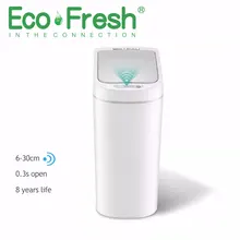 Ecofresh Автоматический Бесконтактный автоматический умный инфракрасный датчик движения мусорное ведро для мусора кухонный мусорный бак