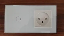 Livolo – prise de courant murale Standard ue + israël, panneau en verre cristal blanc, AC 100 ~ 250V 16a, livraison gratuite