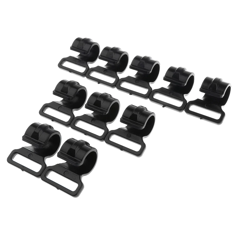 10 Pcs Camping Tent Clips Accessories Outdoor Tent Hook Clamp 2.5cm Wind Rope Clamp Tent Clip Hook Windproof Accessories