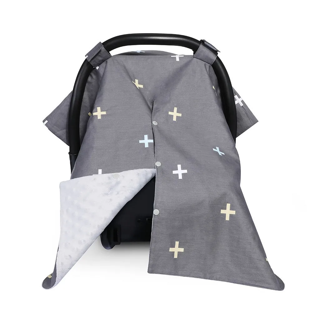 Модный детский автомобильный коврик для сиденья с бантиком для новорожденных девочек, мягкое безопасное детское сидение с навесом, чехол для кормления, многофункциональное одеяло - Цвет: 83