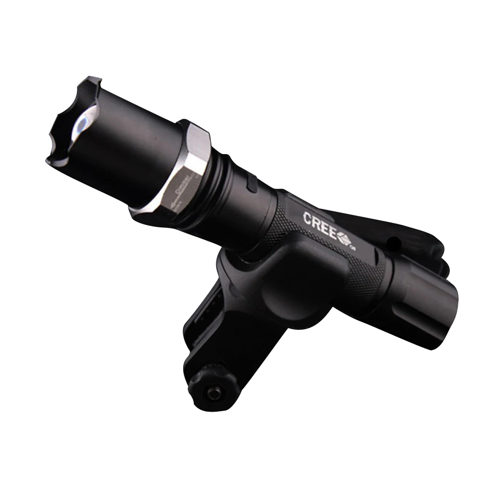 Best 360 angle Rotatable Cycling Grip Mount Bike Clamp Clip Bicycle Flashlight LED Torch Light Holder 1