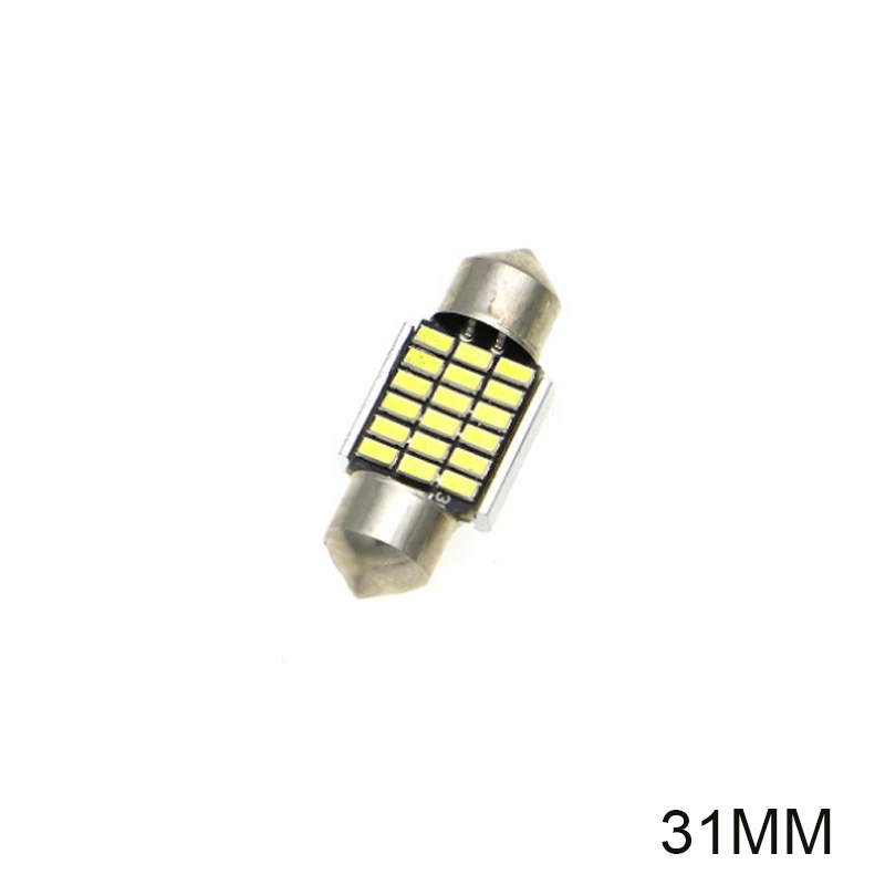 2 шт. 31 мм 36 мм/39 мм/41 мм C5W C10W 18 27 30 33 SMD 3014 Светодиодный гирлянда светильник CANBUS без ошибок авто интерьер купола лампы