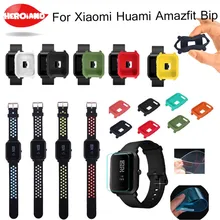 3 In1 ремешок для смарт-часов Xiaomi Huami Amazfit Bip BIT PACE Lite Молодежный браслет+ чехол защитный чехол+ Экран защитная пленка