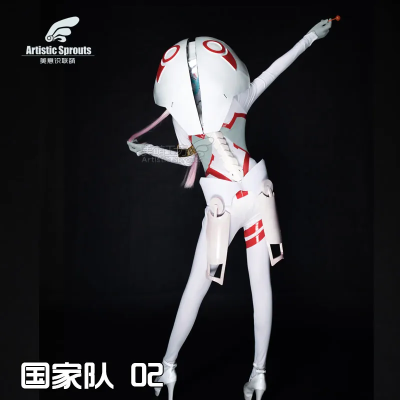 DARLING in the FRANXX 002 Zero два белых красных костюма для вождения костюм косплея униформа