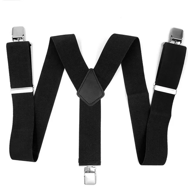 3 Strap Clip Mens Shirt Stays Garters Elastic Y Stirrup Style Polyester