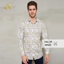 Wrwcm индивидуальный заказ рубашка с принтом длинным рукавом и стоячим воротником Мода джентльмен стиль Индивидуальный заказ бизнес
