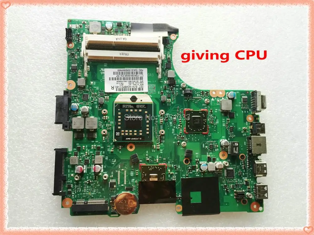 for HP 625 325 425 Notebook Compaq 325 Notebook 611803 001 LAPTOP MOTHERBOARD RS880 DDR3 Socket